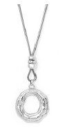 Silver tone Chunky round pendant