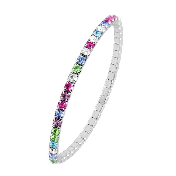 Multicolour stretchy bracelet