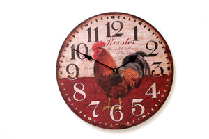 Rooster Design Wall Clock