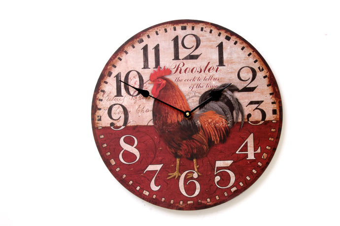 Rooster Design Wall Clock