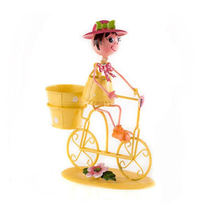 Iron Craft - Yellow Girl On Bicycle