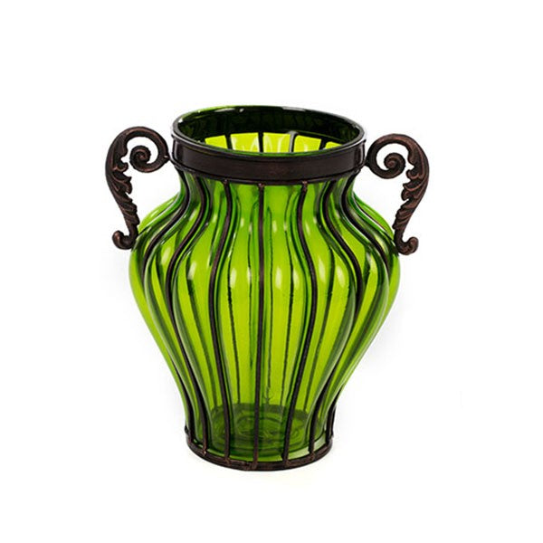 Greek Hydria Glass Vase
