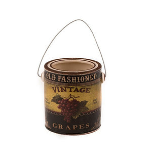 Country Style Ceramic Container - Grape Label