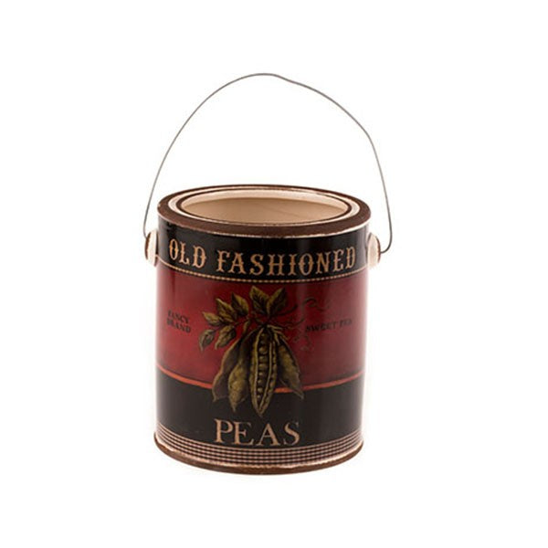 Country Style Ceramic Container - Peas Label