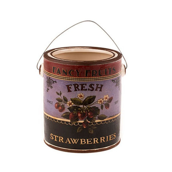 Country Style Ceramic Container - Strawberries Label