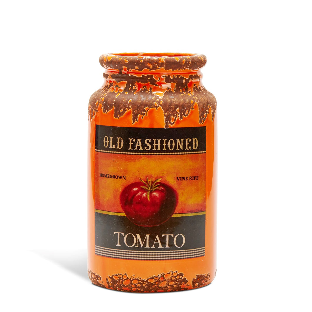 Country Style Ceramic Jar - Tomato Label