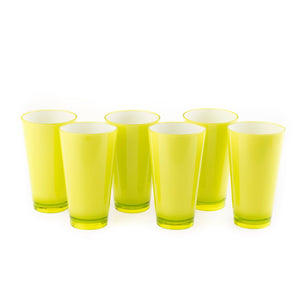 Colourful Glasss 350ml (Green) (Set of 6)