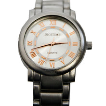 Load image into Gallery viewer, Matt SIlver Watch with Gold Trimmings