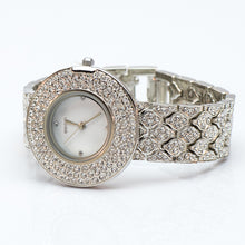 Load image into Gallery viewer, Silver Watch with Diamante Bezel and Diamante Strap