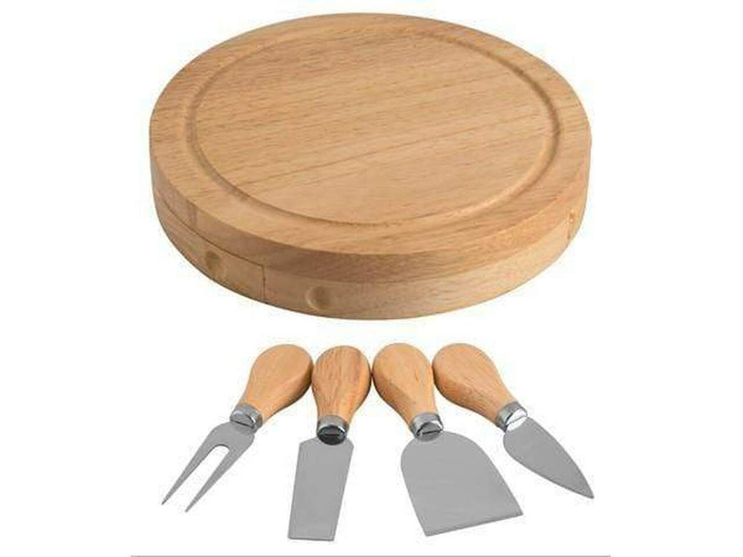 Cheese Knife Set with Chopping Board Box (5Pcs/Set)