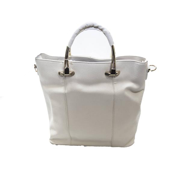 Handbag with Metal Handle & Shoulder Strap